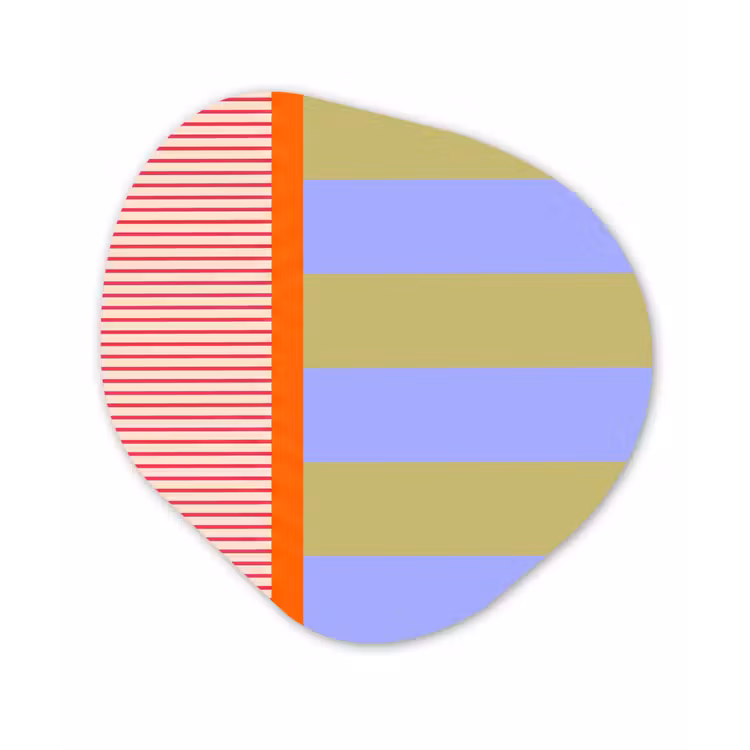 Organisch schilderij - Forex - Abstract - Geometrie - Strepen - Blokken - Rood — 1