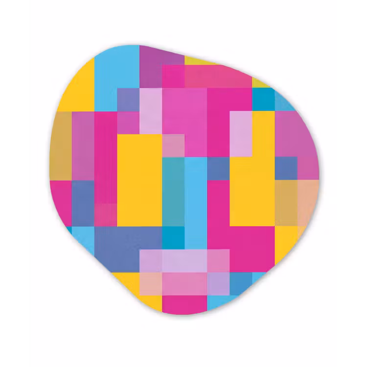 Organisch schilderij - Forex - Abstract - Geometrisch - Kunst - Kleurrijk - Modern — 1
