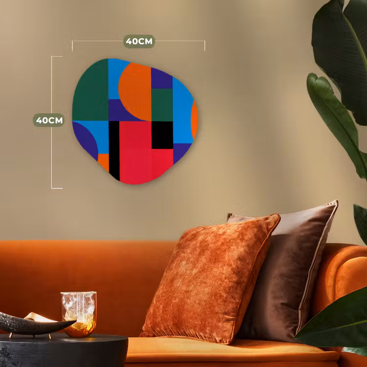 Organisch schilderij - Forex - Geometrisch - Abstract - Vormen - Kleurrijk - Modern — 4