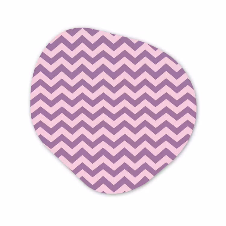 Organisch schilderij - Forex - Paars - Roze - Geometrisch - Chevron - Zigzag - Patroon — 1