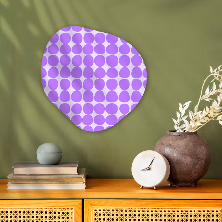 Organisch schilderij - Forex - Paars - Geometrisch - Stippen - Polka Dot - Patroon — 2