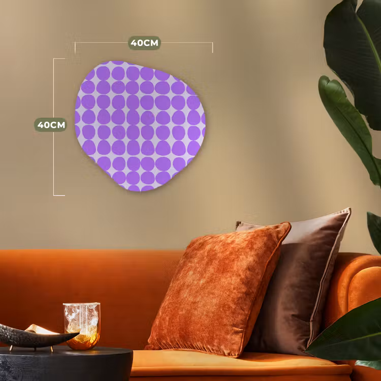 Organisch schilderij - Forex - Paars - Geometrisch - Stippen - Polka Dot - Patroon — 4