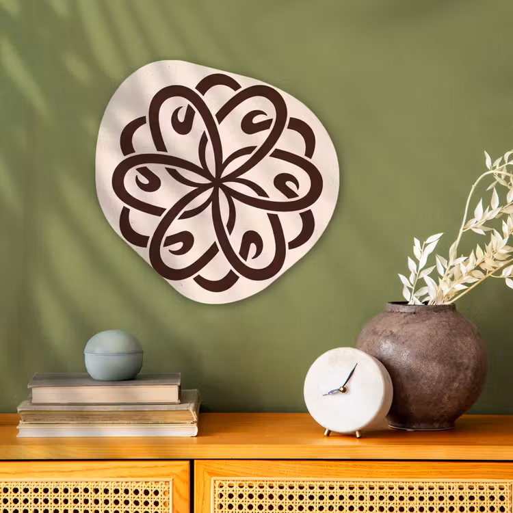 Organisch schilderij - Forex - Patroon - Knoop - Abstract - Modern - Bruin — 2