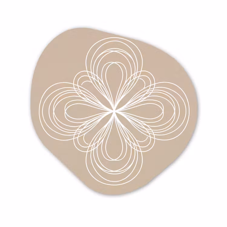 Organisch schilderij - Forex - Patroon - Lijnen - Abstract - Minimalistisch - Beige — 1
