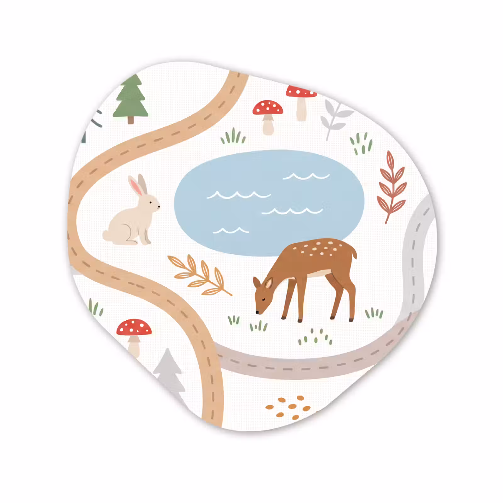 Organisch schilderij - Forex - Dieren - Bos - Illustratie — 1