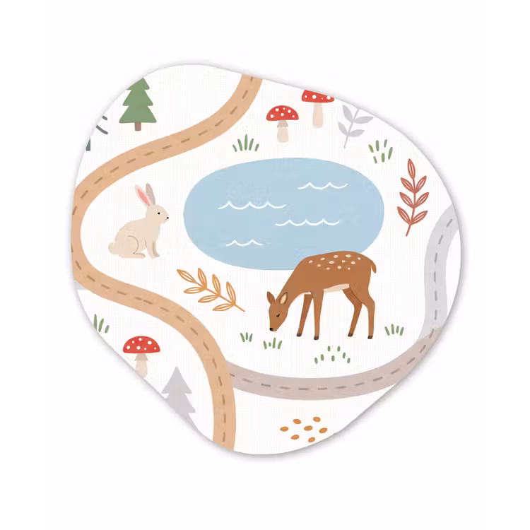 Organisch schilderij - Forex - Dieren - Bos - Illustratie — 1