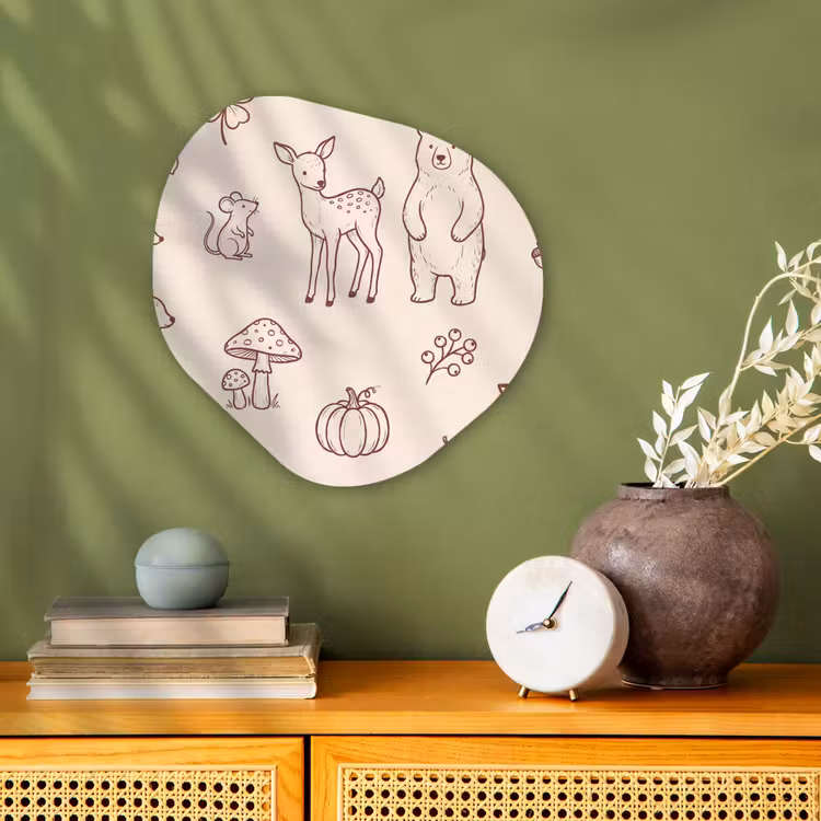 Organisch schilderij - Forex - Dieren - Bos - Natuur - Schets - Patroon — 2