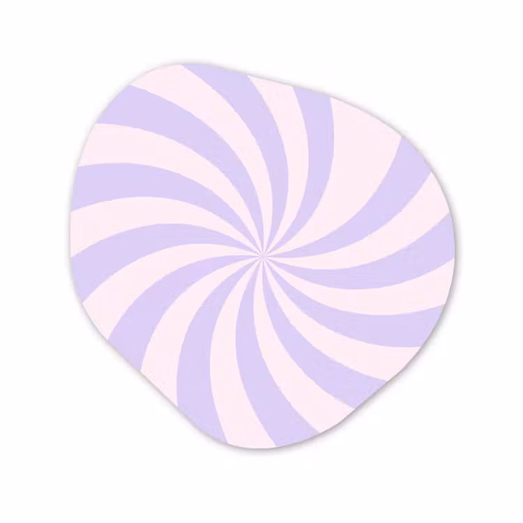 Organisch schilderij - Forex - Patroon - Spiraal - Abstract - Modern - Paars-Roze — 1