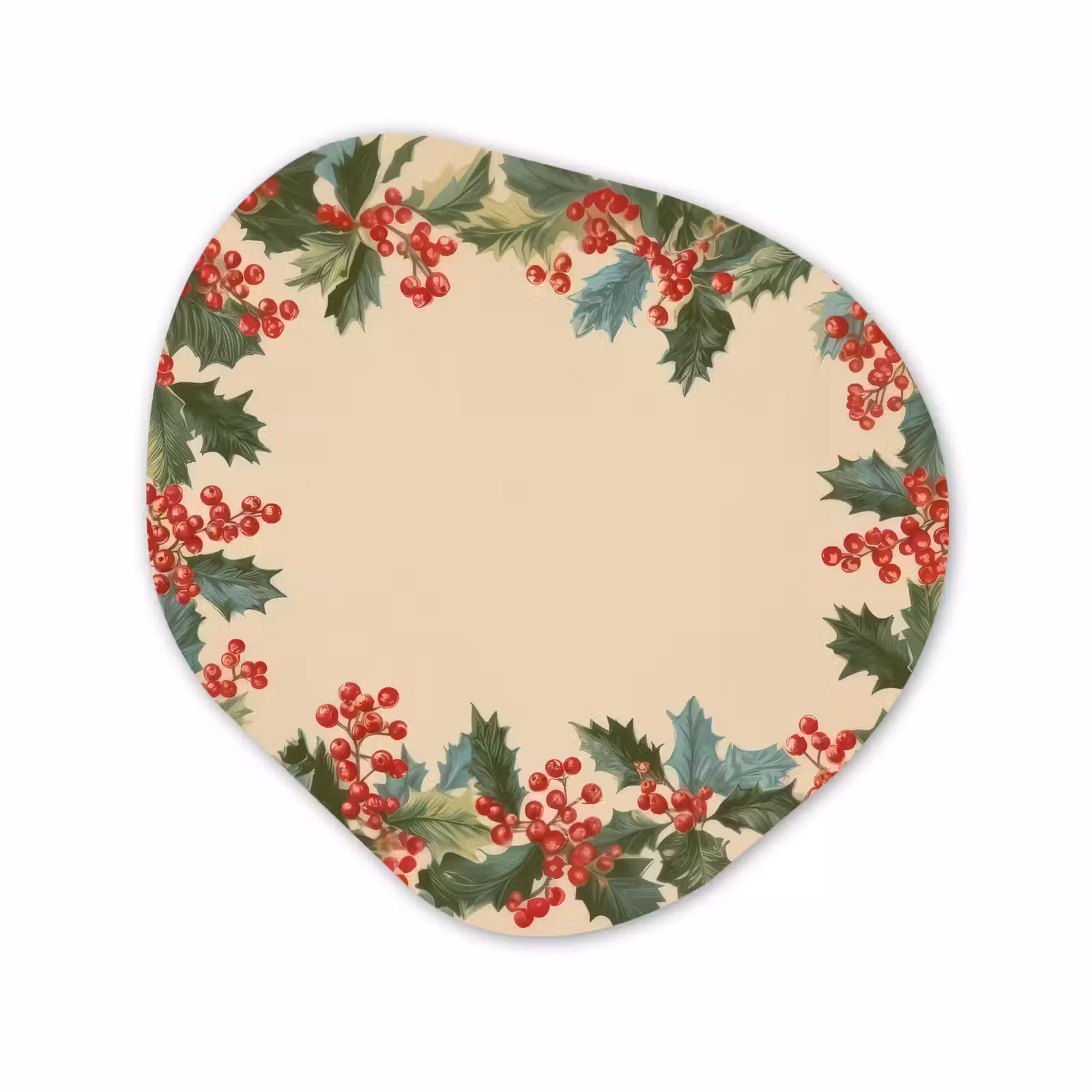 Organisch schilderij - Forex - Hulstrand - Bessen - Beige — 1