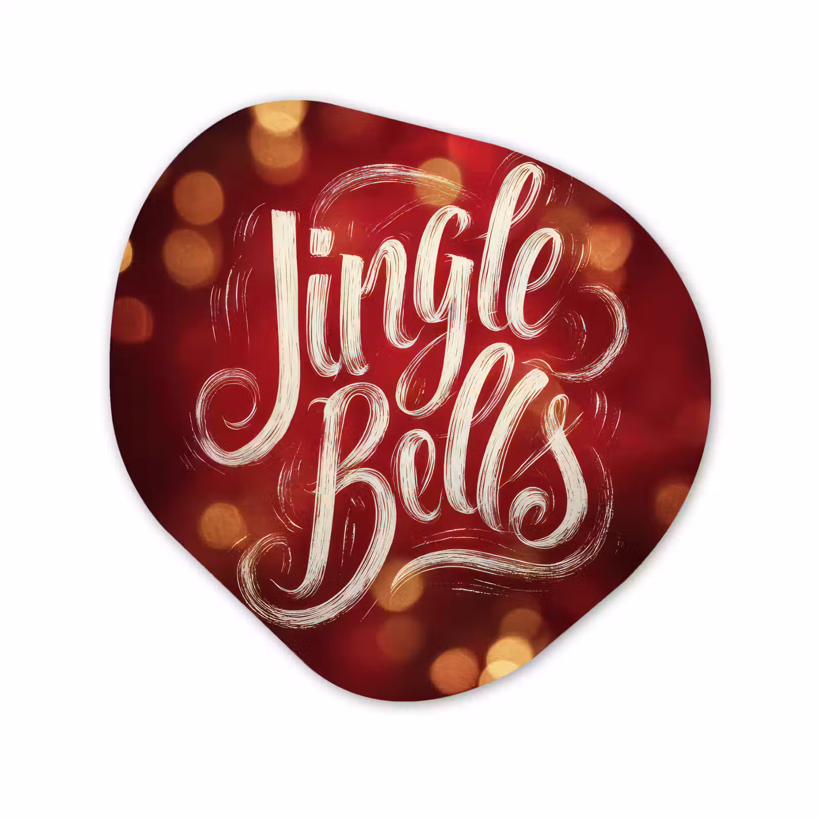 Organisch schilderij - Forex - Jingle - Bells - Kerst - Rood — 1