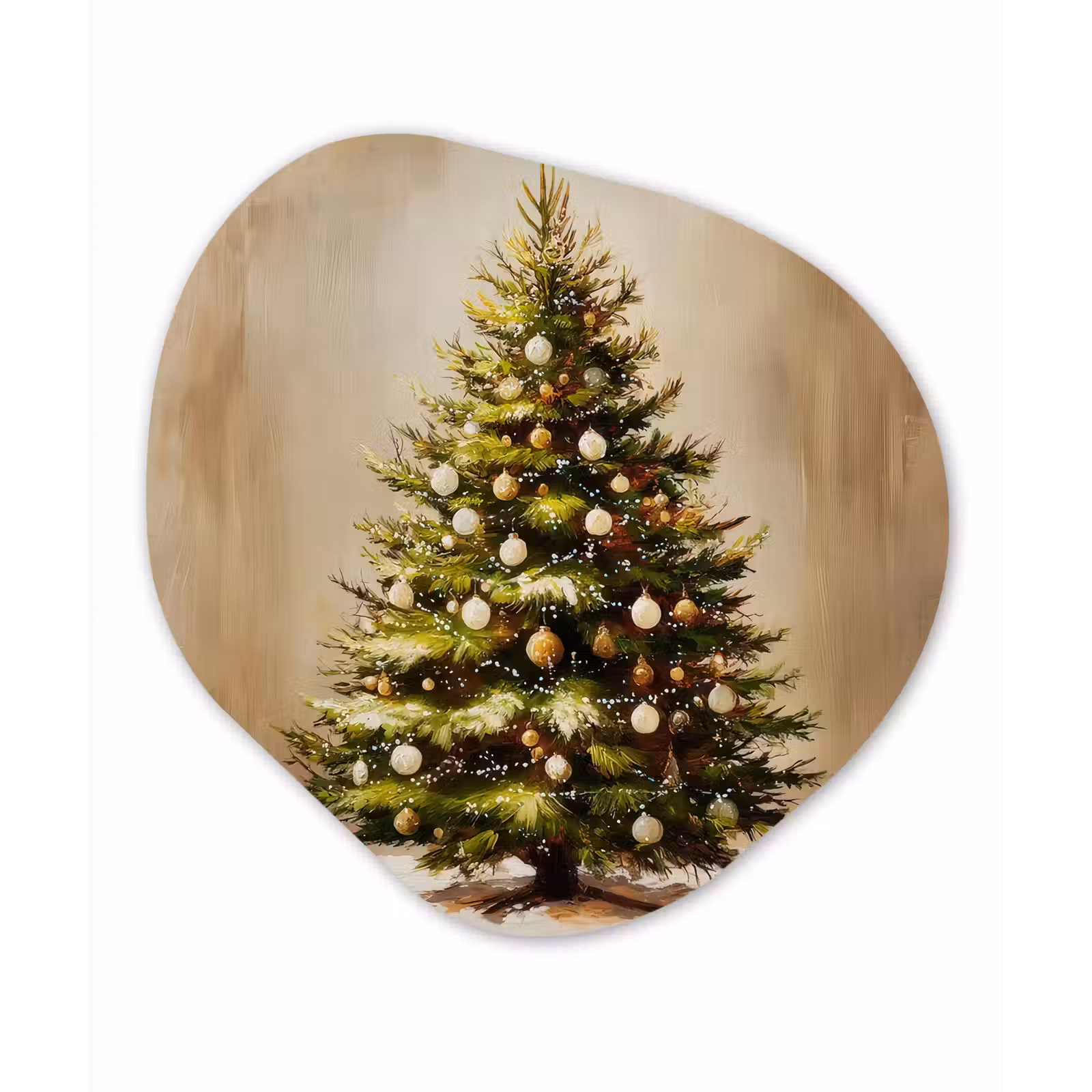 Organisch schilderij - Forex - Kerst - Sfeer - Groen — 1
