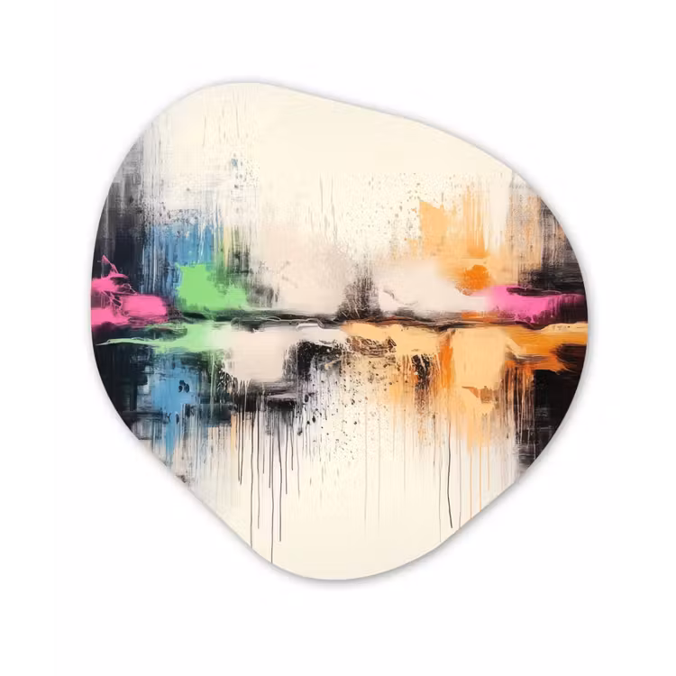 Organisch schilderij - Forex - Abstract - Kleurexplosie - Landschap — 1