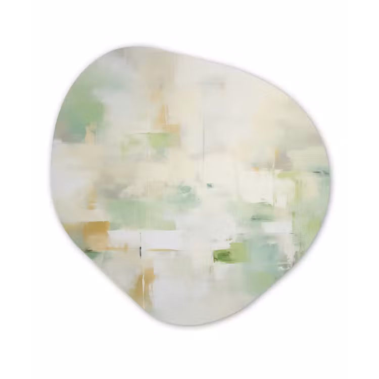 Organisch schilderij - Forex - Abstract - Kunst - Wit - Groen - Modern — 1