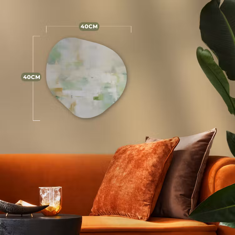 Organisch schilderij - Forex - Abstract - Kunst - Wit - Groen - Modern — 4