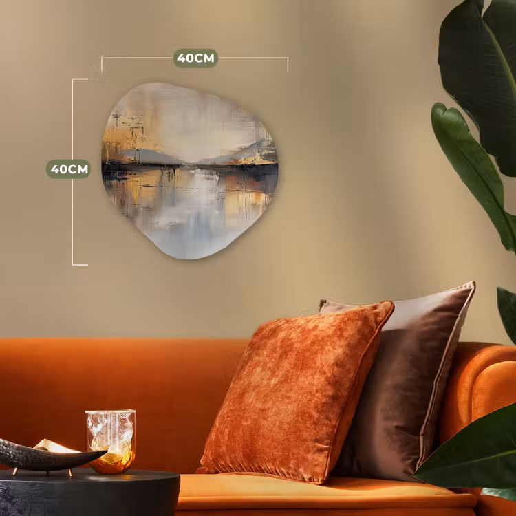 Organisch schilderij - Forex - Abstract - Modern - Beige - Aesthetic - Goud — 4