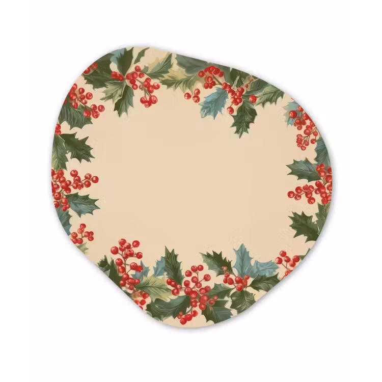Organisch schilderij - Forex - Hulstrand - Bessen - Beige — 1