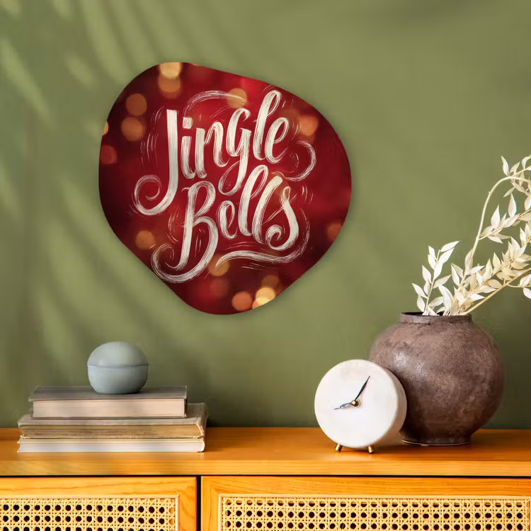 Organisch schilderij - Forex - Jingle - Bells - Kerst - Rood — 2