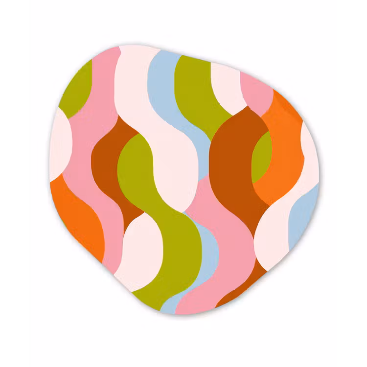 Organisch schilderij - Forex - Abstract - Vormen - Roze — 1
