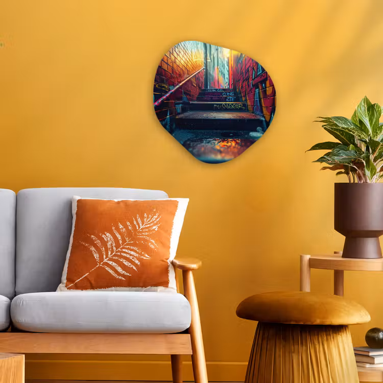 Organisch schilderij - Forex - Architectuur - Neon - Trap - Graffiti — 3