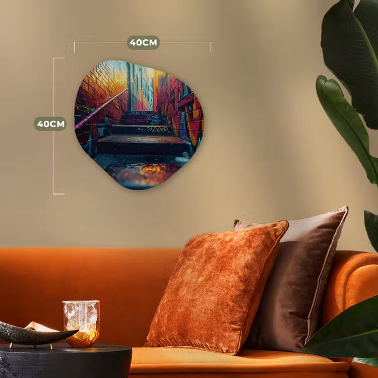 Organisch schilderij - Forex - Architectuur - Neon - Trap - Graffiti — 4