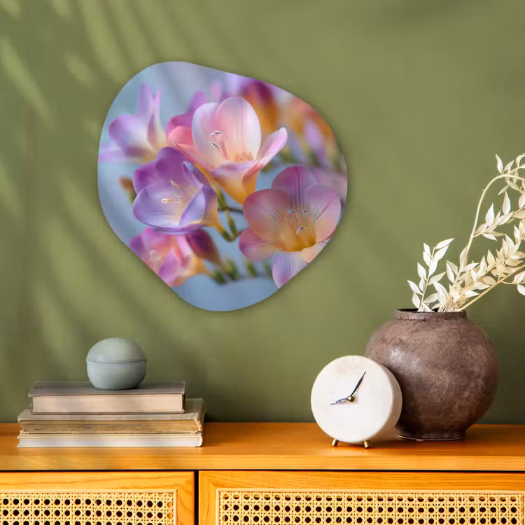 Organisch schilderij - Forex - Bloemen - Paars - Overloop - Meeldraden — 2