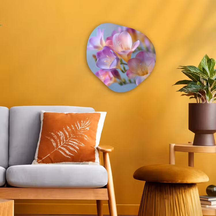 Organisch schilderij - Forex - Bloemen - Paars - Overloop - Meeldraden — 3