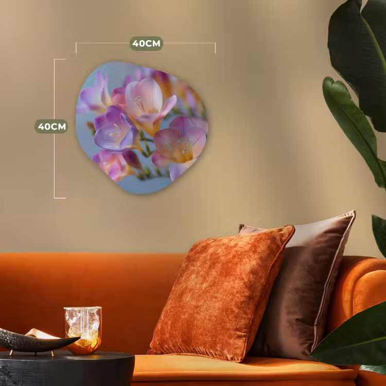 Organisch schilderij - Forex - Bloemen - Paars - Overloop - Meeldraden — 4