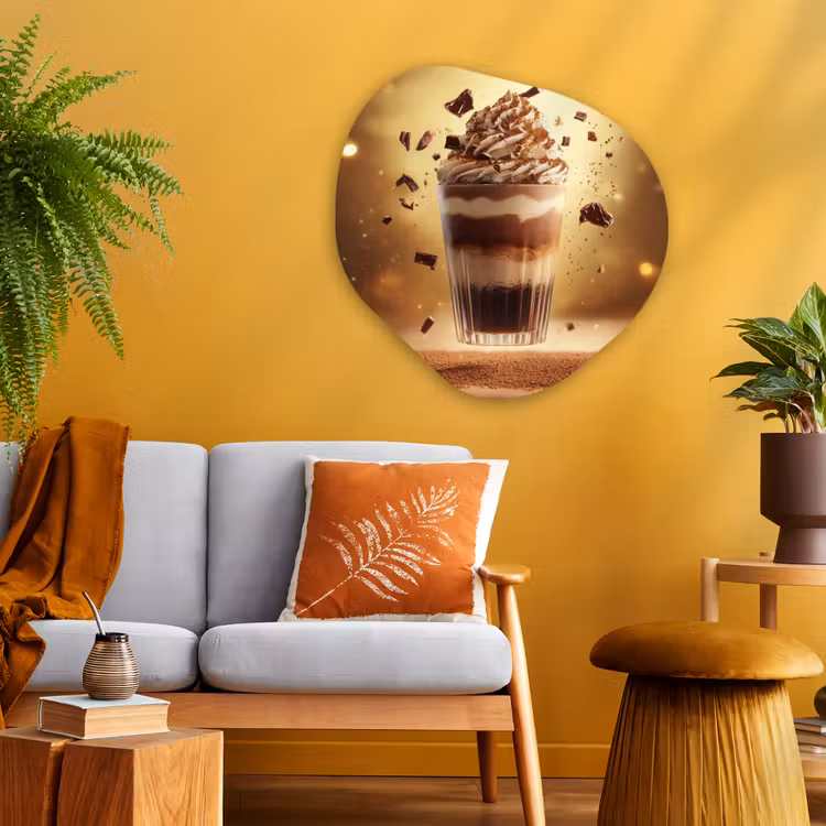 Organisch schilderij - Glas - Dessert - Chocolade - Zoet - Eten — 3