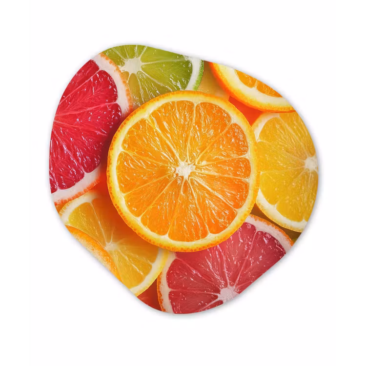 Organisch schilderij - Glas - Fruit - Kleurrijk - Close up — 1