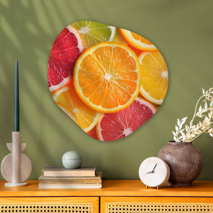 Organisch schilderij - Glas - Fruit - Kleurrijk - Close up — 2
