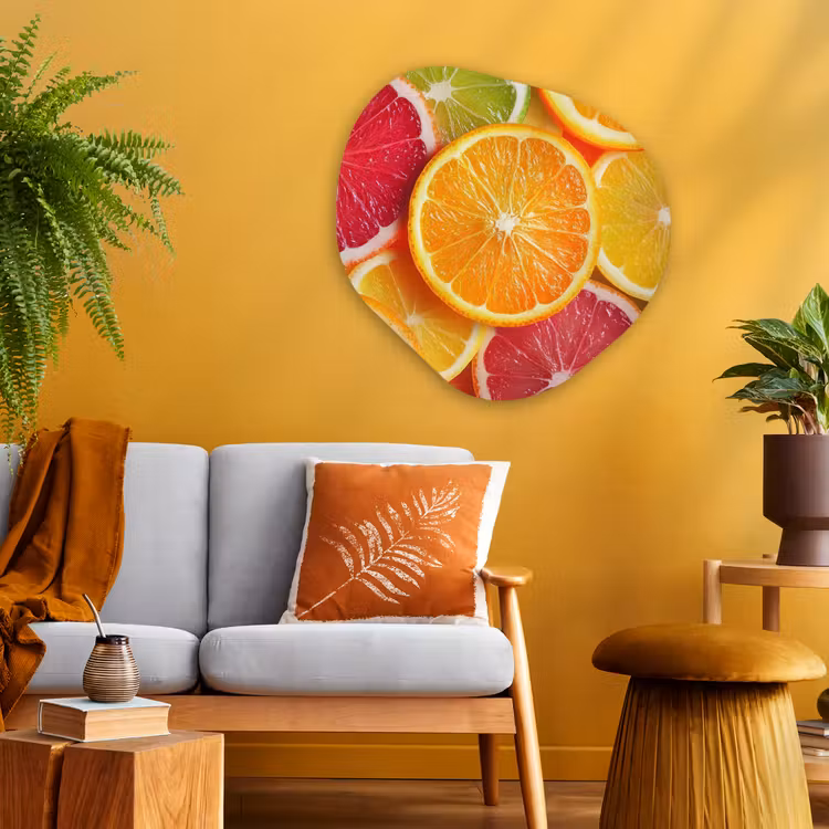 Organisch schilderij - Glas - Fruit - Kleurrijk - Close up — 3