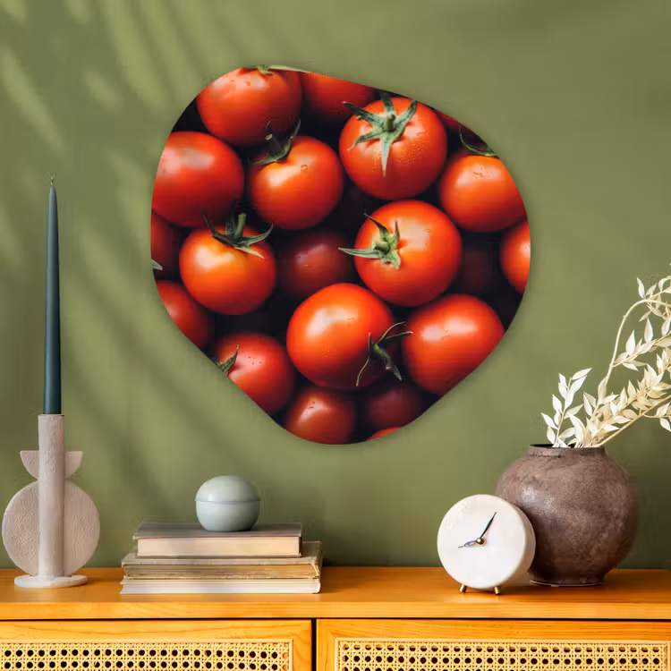 Organisch schilderij - Glas - Groente - Rood - Tomaten — 2