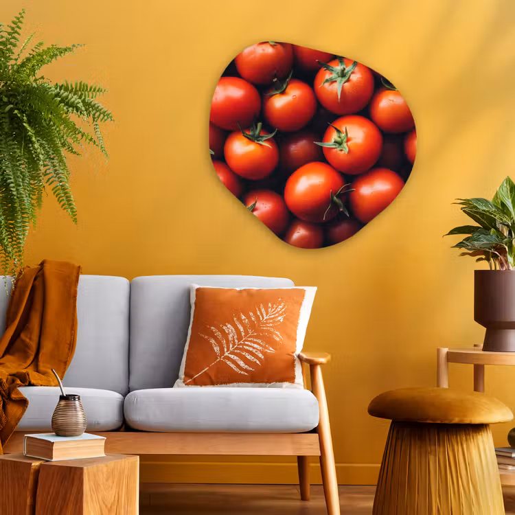 Organisch schilderij - Glas - Groente - Rood - Tomaten — 3