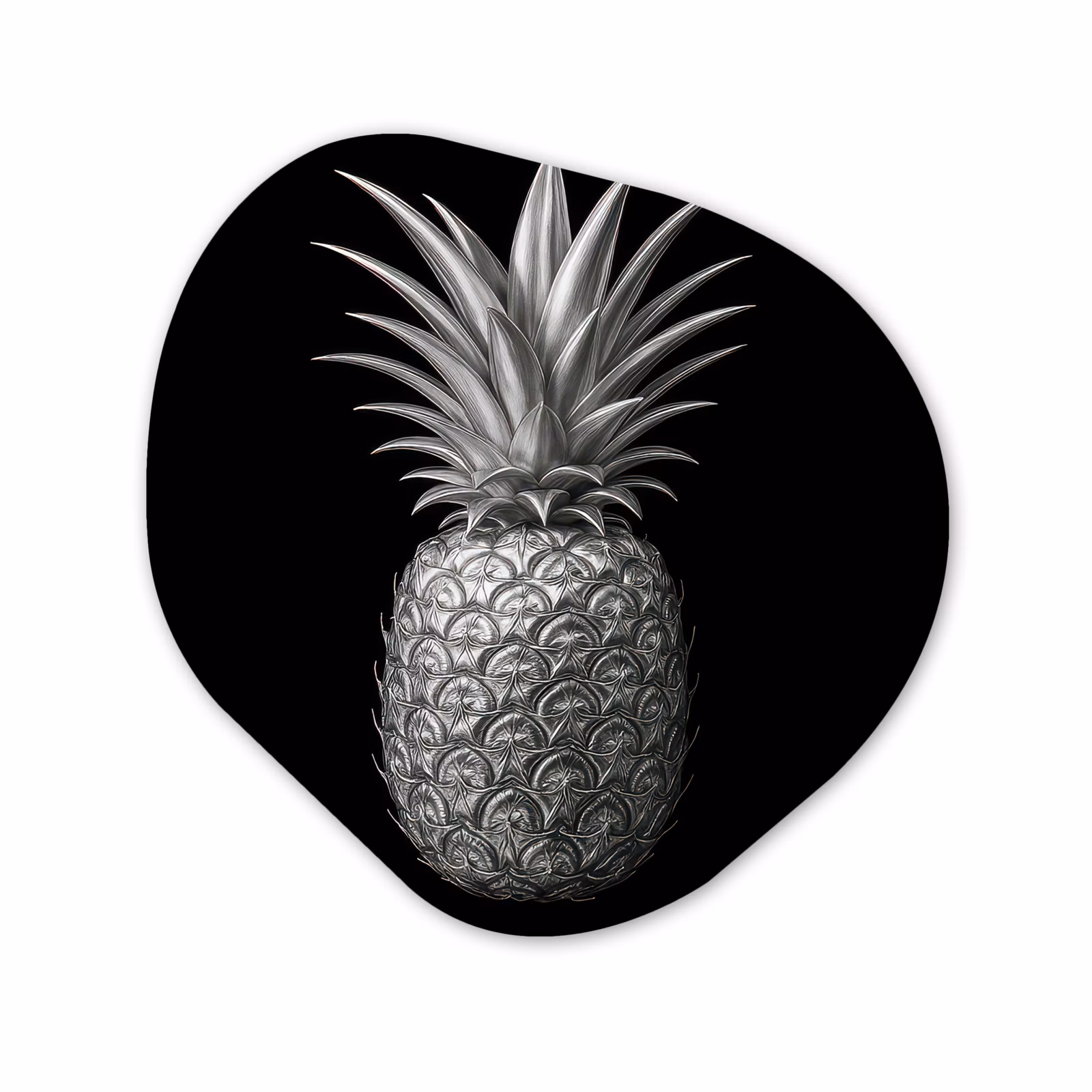 Organisch schilderij - Forex - Ananas - Gedetailleerd - Bladeren — 1