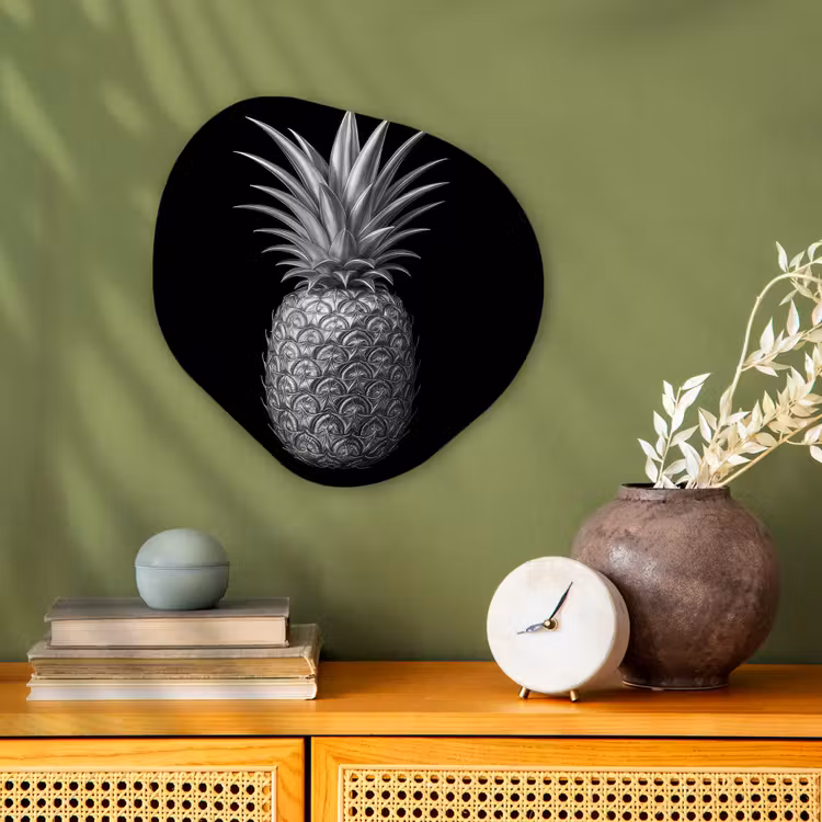 Organisch schilderij - Forex - Ananas - Gedetailleerd - Bladeren — 2