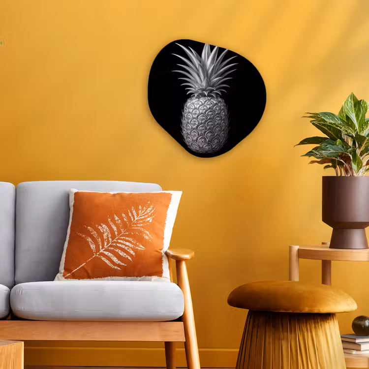Organisch schilderij - Forex - Ananas - Gedetailleerd - Bladeren — 3
