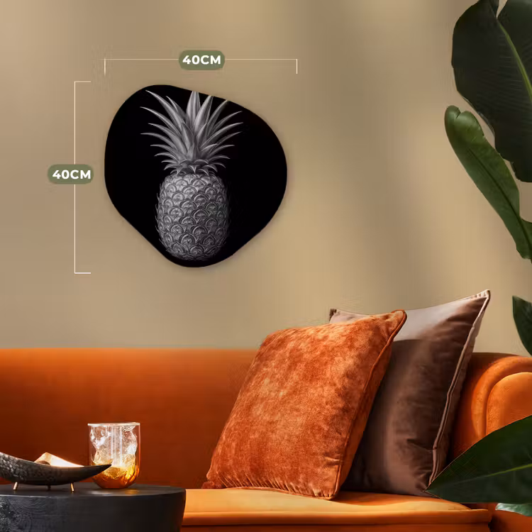 Organisch schilderij - Forex - Ananas - Gedetailleerd - Bladeren — 4
