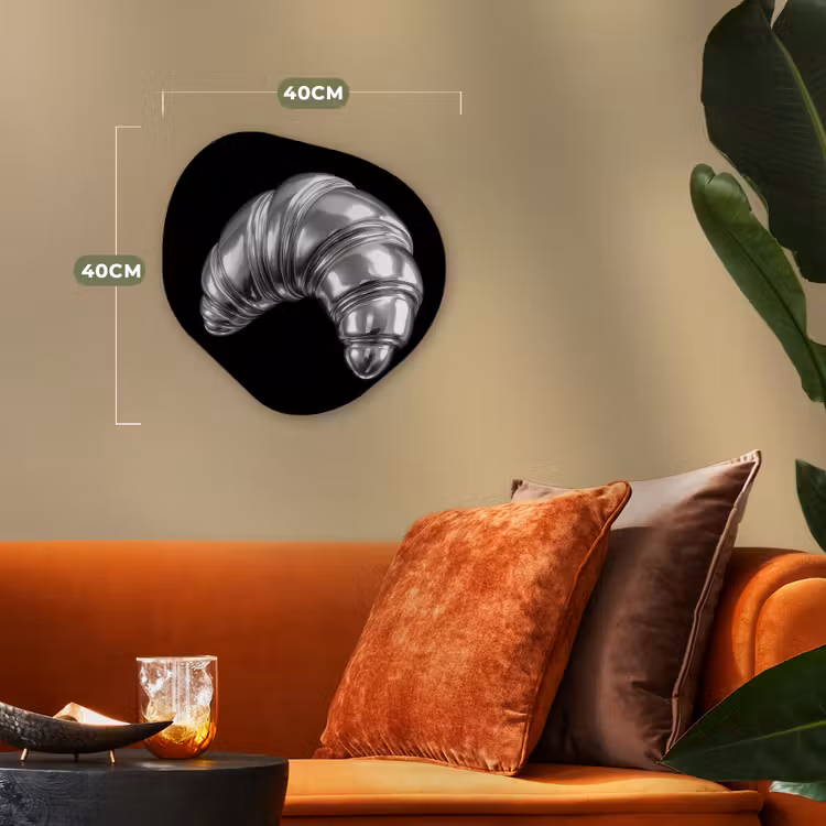 Organisch schilderij - Forex - Croissant - Metaal - Zilver — 4
