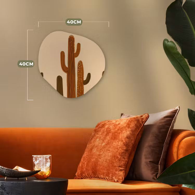 Organisch schilderij - Forex - Cactus - Woestijn - Zand - Bruin — 4