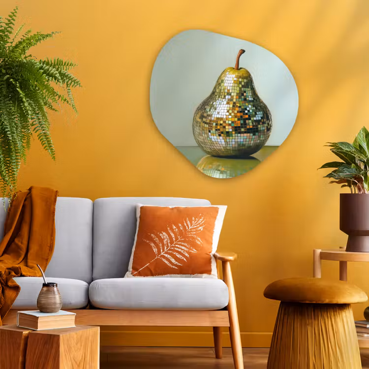 Organisch schilderij - Glas - Fruit - Disco - Art - Glitter — 3