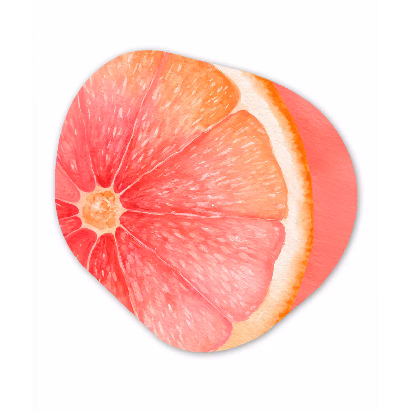 Organisch schilderij - Forex - Grapefruit - Roze - Levendig — 1