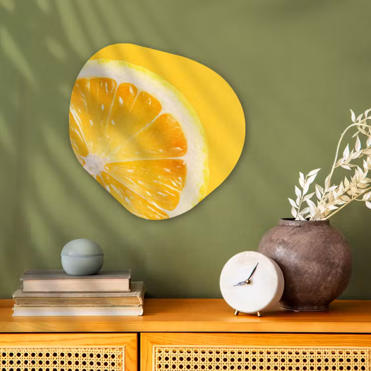 Organisch schilderij - Forex - Citroen - Geel - Zonnig — 2