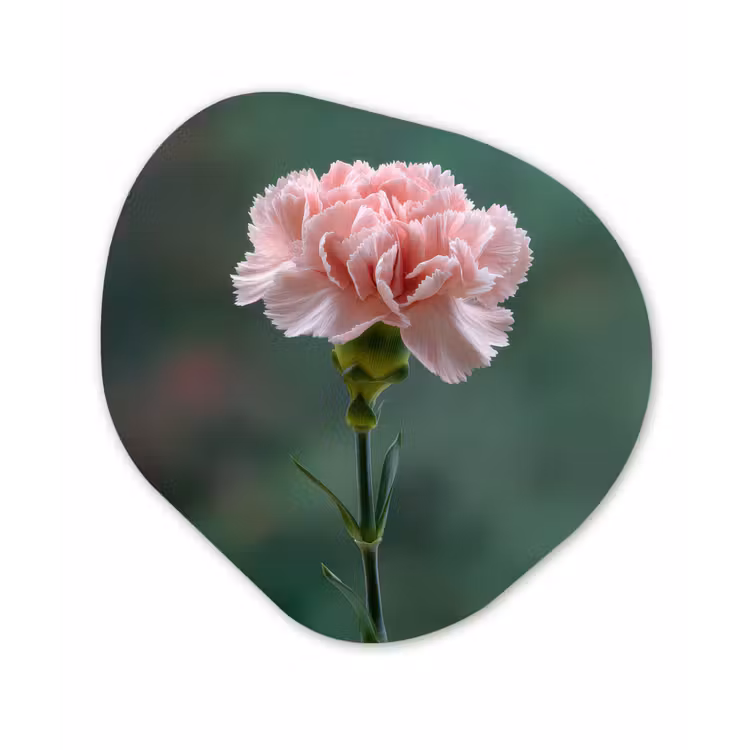 Organisch schilderij - Forex - Anjer - Roze - Bloemblaadjes — 1