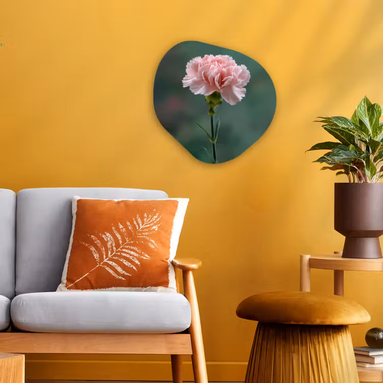 Organisch schilderij - Forex - Anjer - Roze - Bloemblaadjes — 3