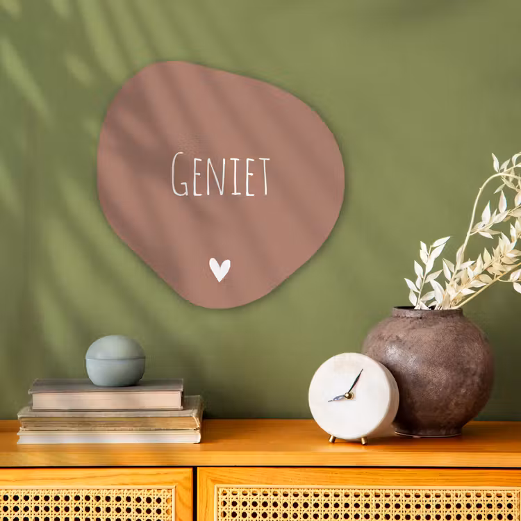 Organisch schilderij - Forex - Geniet - Spreuken -Quotes — 2