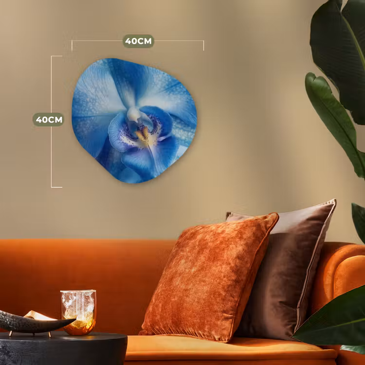 Organisch schilderij - Forex - Blauw - Orchidee - Elegeant — 4