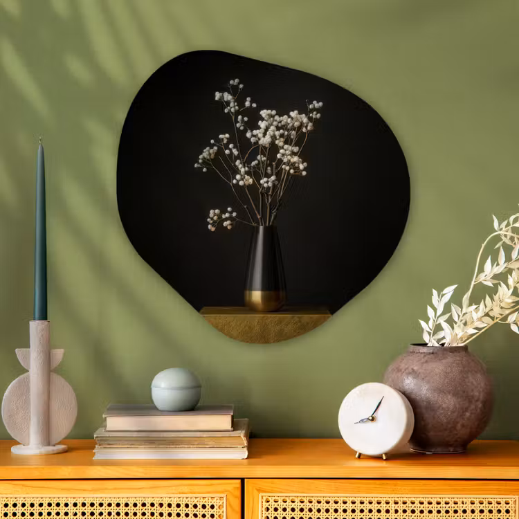 Organisch schilderij - Glas - Bloembollen - Wit - Vaas - Minimalistisch — 2