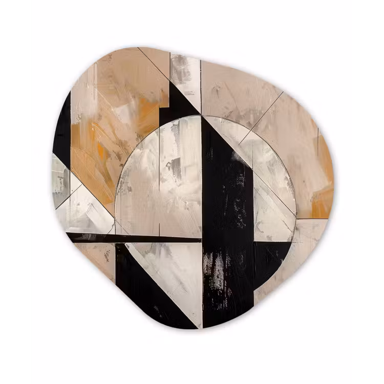 Organisch schilderij - Forex - Abstract - Modern - Geometrisch - Pastel — 1