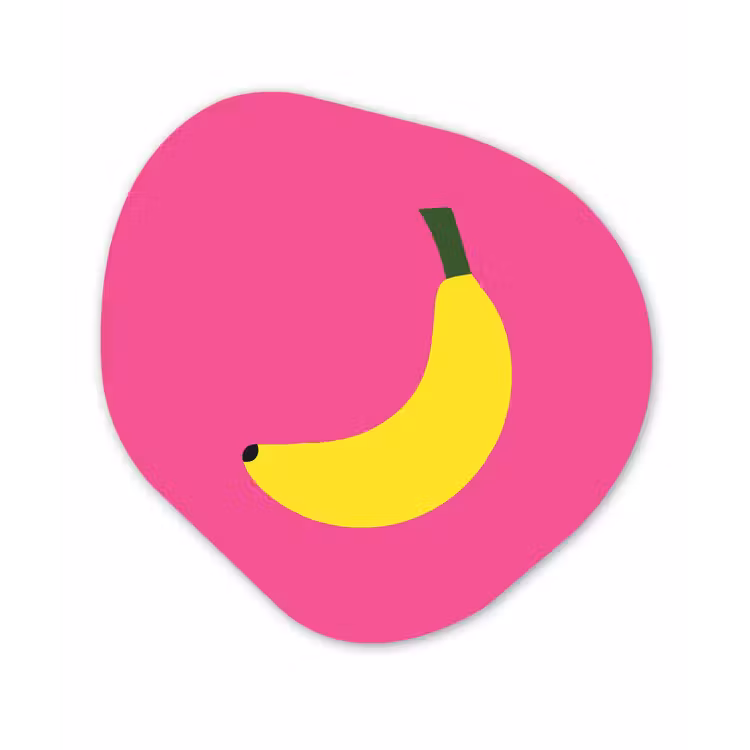 Organisch schilderij - Forex - Banaan - Geel - Fruit — 1