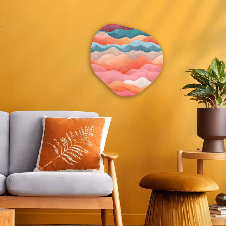 Organisch schilderij - Forex - Golven - Kleurrijk - Abstract — 3